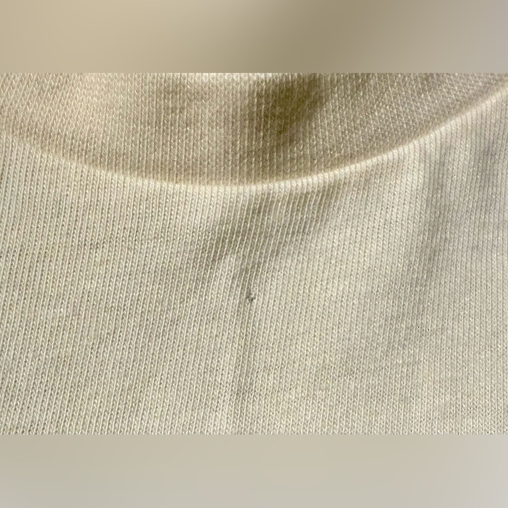 Allbirds Merino Wool Blend Long Sleeve Tee Cream Pocket Soft Men’s S - Picture 6 of 11